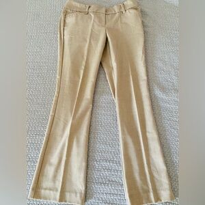 New York & Company Tan Boot Cut Flare Pants